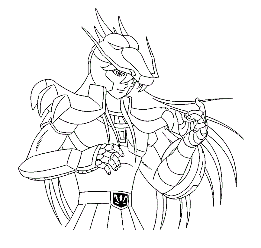 shiryu Coloriage LES CHEVALIERS DU ZODIAQUE