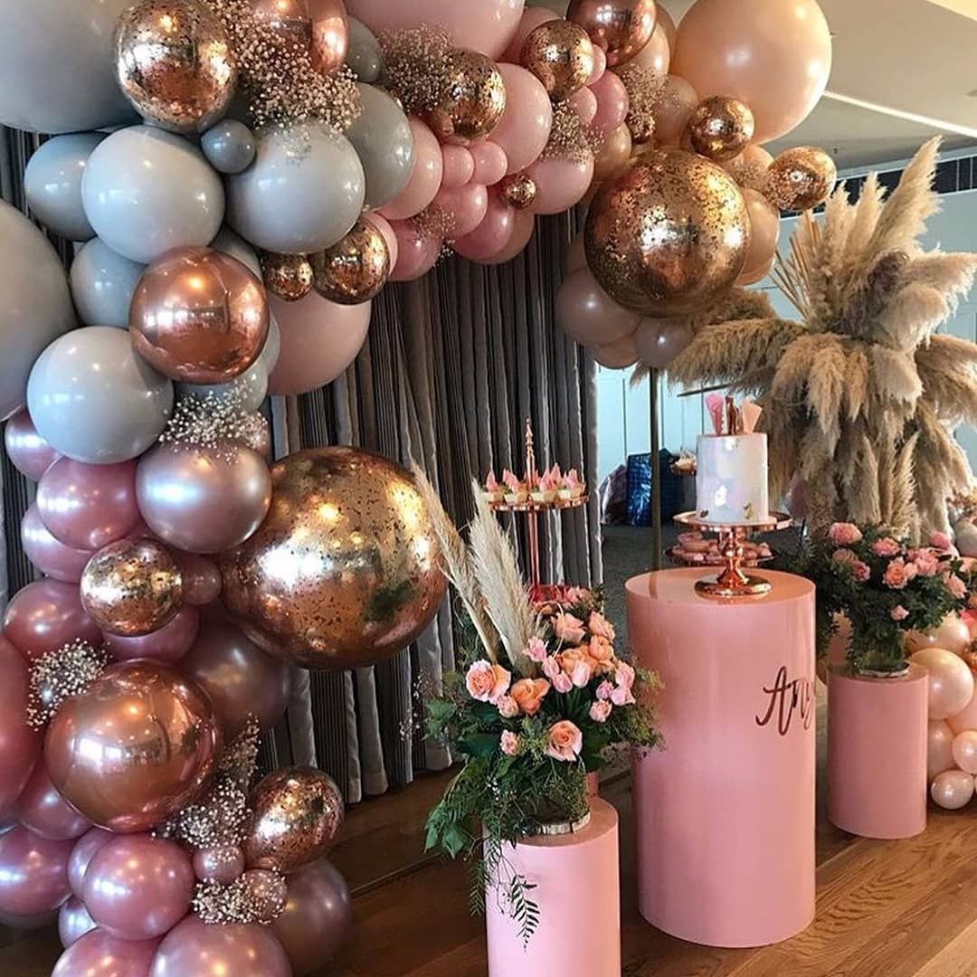 What An Amazing Birthday Party Set Up Tag Your Friends To Give Them A Cheeky Hint Check Out Our Birthday Party Decorations Rose Gold Party Birthday Parties