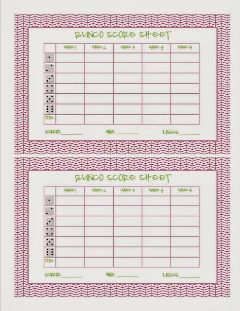 Nerdy image with bunco tally sheets printable Exhilarating image regarding bunco tally sheets printable