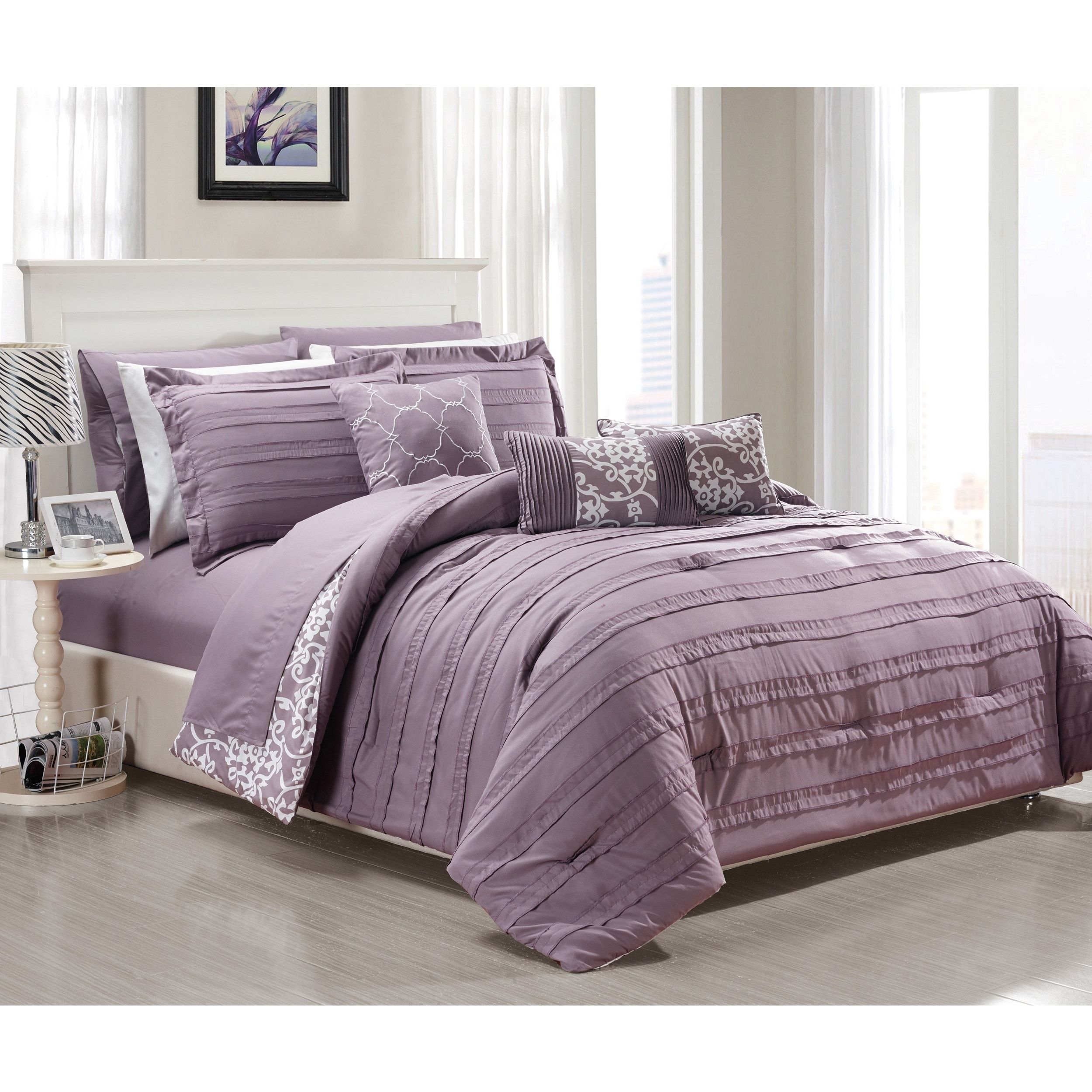 Oliver & James Francis Purple 10 piece forter Set