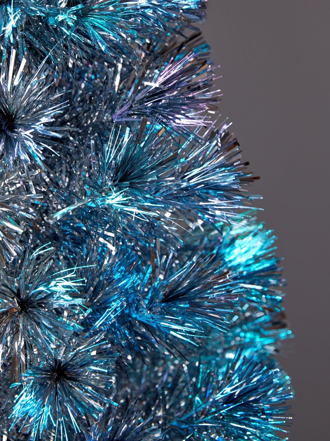 4ft Silver Fibre Optic Christmas Tree  Fiber optic christmas tree
