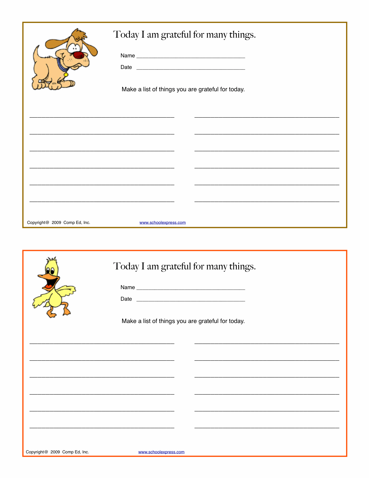 Worksheets Gratitude List Worksheet free 118 gratitude worksheets grateful people report higher levels of positive emotions life