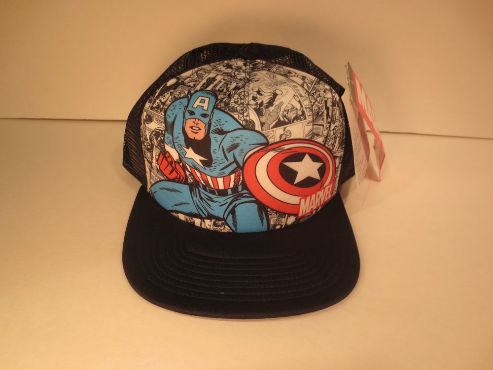 Captain America Marvel Comics Avengers Basecap Baseballcap Snapback Cap Mütze
