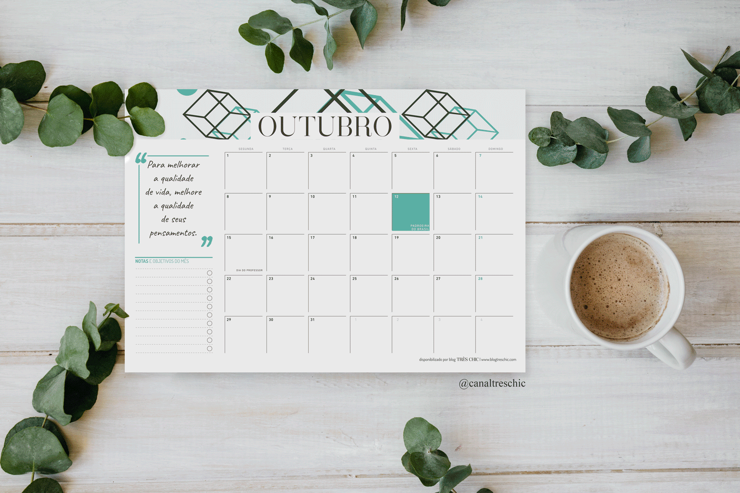 Planner 2018 para Imprimir Download Grátis Planner