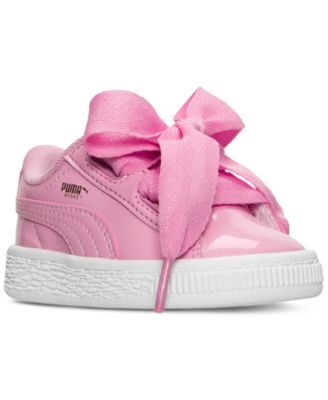 Puma Toddler Girls' Basket Heart Patent Casual Sneakers from ... Puma Toddler Girls' Basket Heart Patent Casual Sneakers from ...