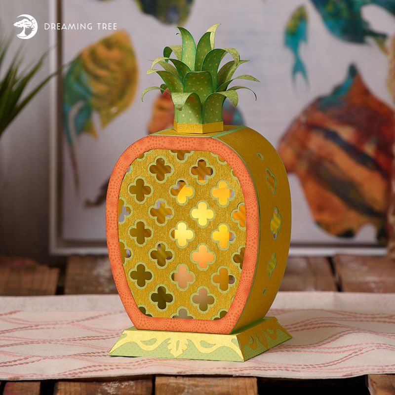Download Golden Pineapple Lantern SVG | Christmas bulbs, Lanterns ...