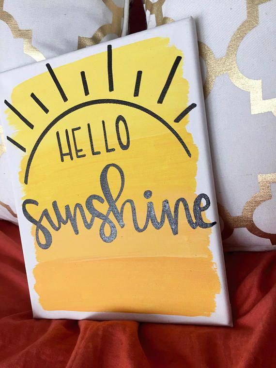 Hello Sunshine: Canvas painting Hello Sunshine: Canvas painting