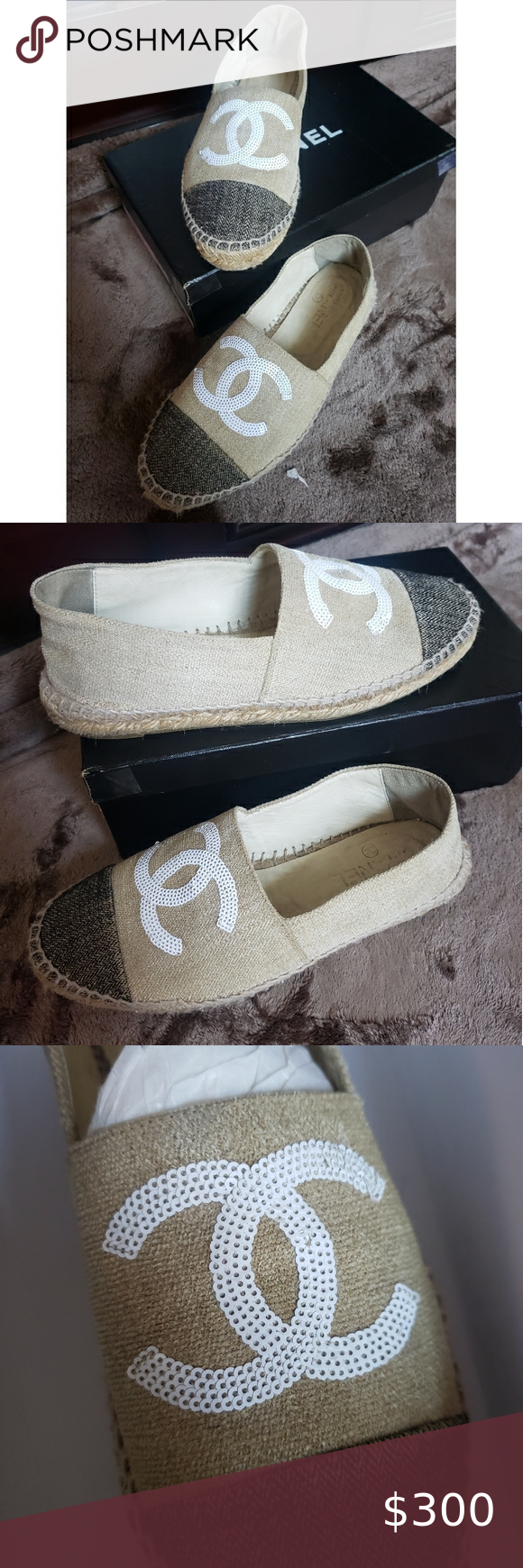 CHANEL Espadrilles size 38 / 7.5 | Espadrilles, Chanel espadrilles