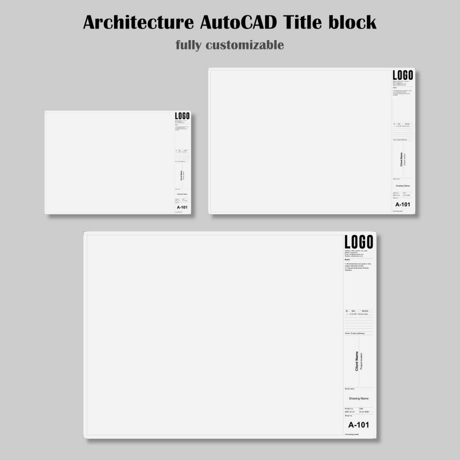 Architect Title Block Template Autocad Layout Format A4 A3 A2 Sizes architect-title-block-template-autocad-layout-format-a4-a3-a2-sizes