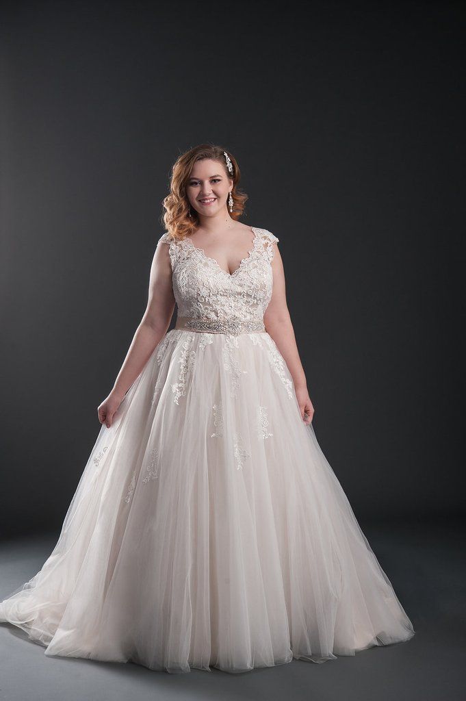 Emily Wedding Dress: Belle Curvy Couture Plus Size Gowns | Couture bridal gowns, Wedding dresses