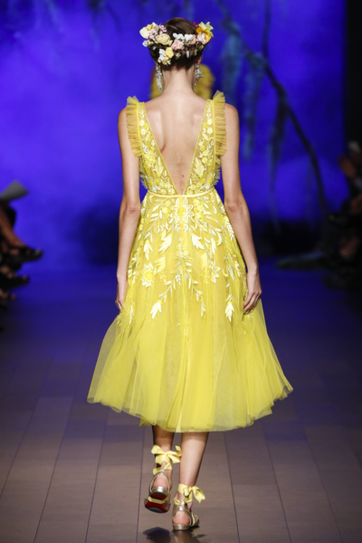 canary yellow ball gowns