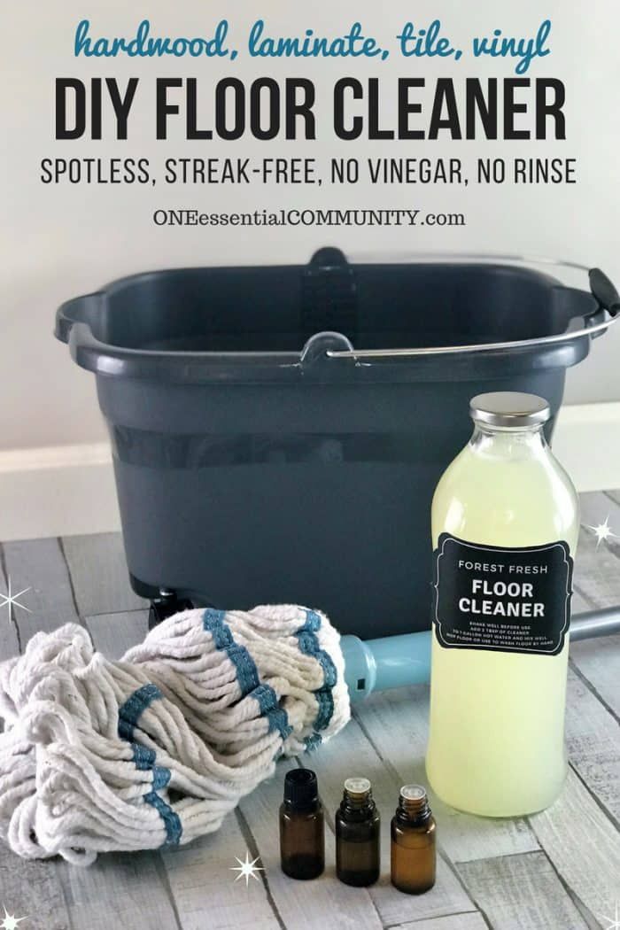 vinegar and essential oil floor cleaner