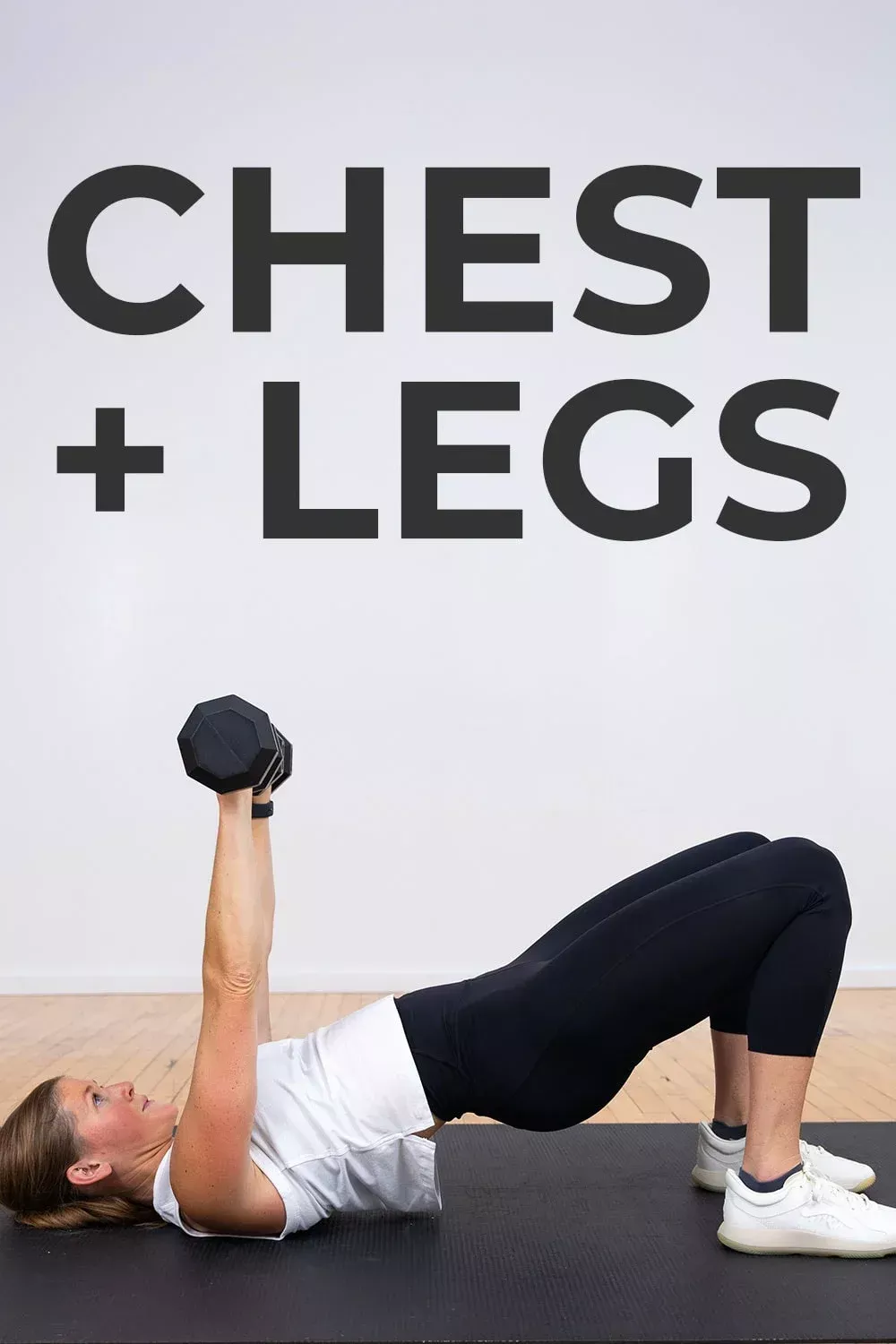 Build muscle, burn calories and increase strength in the upper and lower body with this Chest and Leg Workout. This all strength workout supersets chest exercises and leg exercises together to maximize muscle building in a short period of time. These are big, powerful muscle groups - which means that training them together is an efficient way to build muscle at home.
