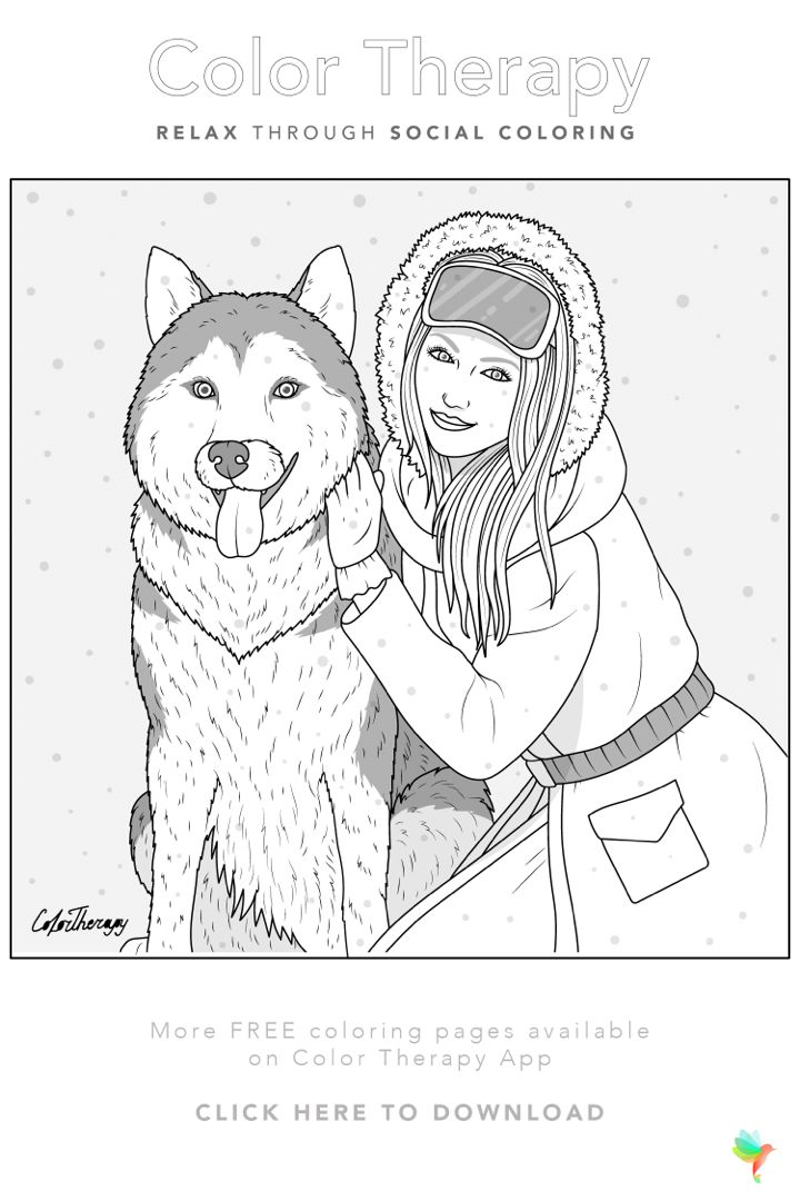 Download #Free coloring page created by #ColorTherapyApp. Print the page or try coloring in our app today ...