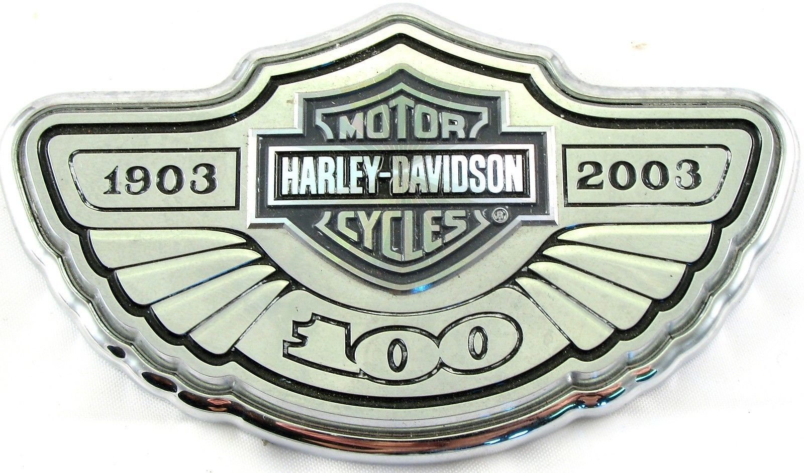 Harley-Davidson Motorcycle 100th ANNIVERSARY EMBLEM Medallion 1903-2003