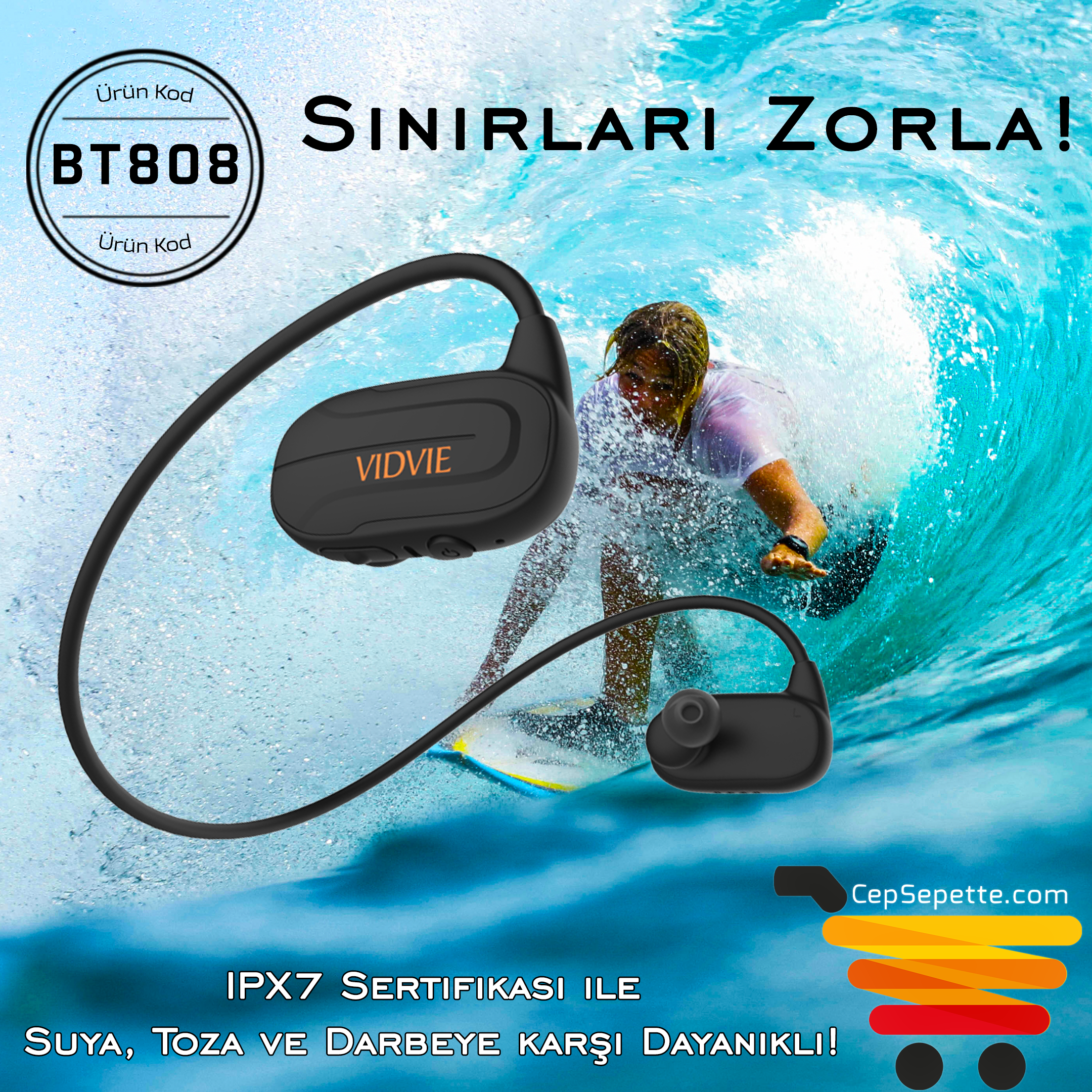Vidvie Bt808n 8gb Dahili Hafizali Bluetooth Kulaklik Bluetooth Kulaklik Usb
