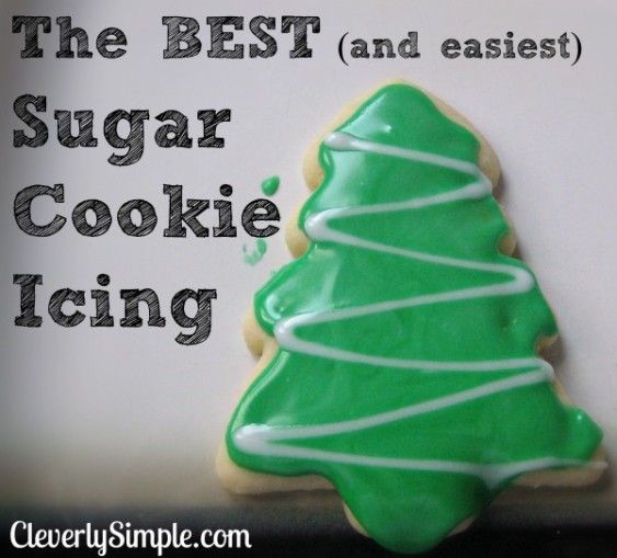Recipe Christmas Cookie Frosting How To Make The Best And Easiest Sugar Cookie Icing Glaze Recipe Easy Sugar Cookies Best Sugar Cookies Sugar Cookie Icing