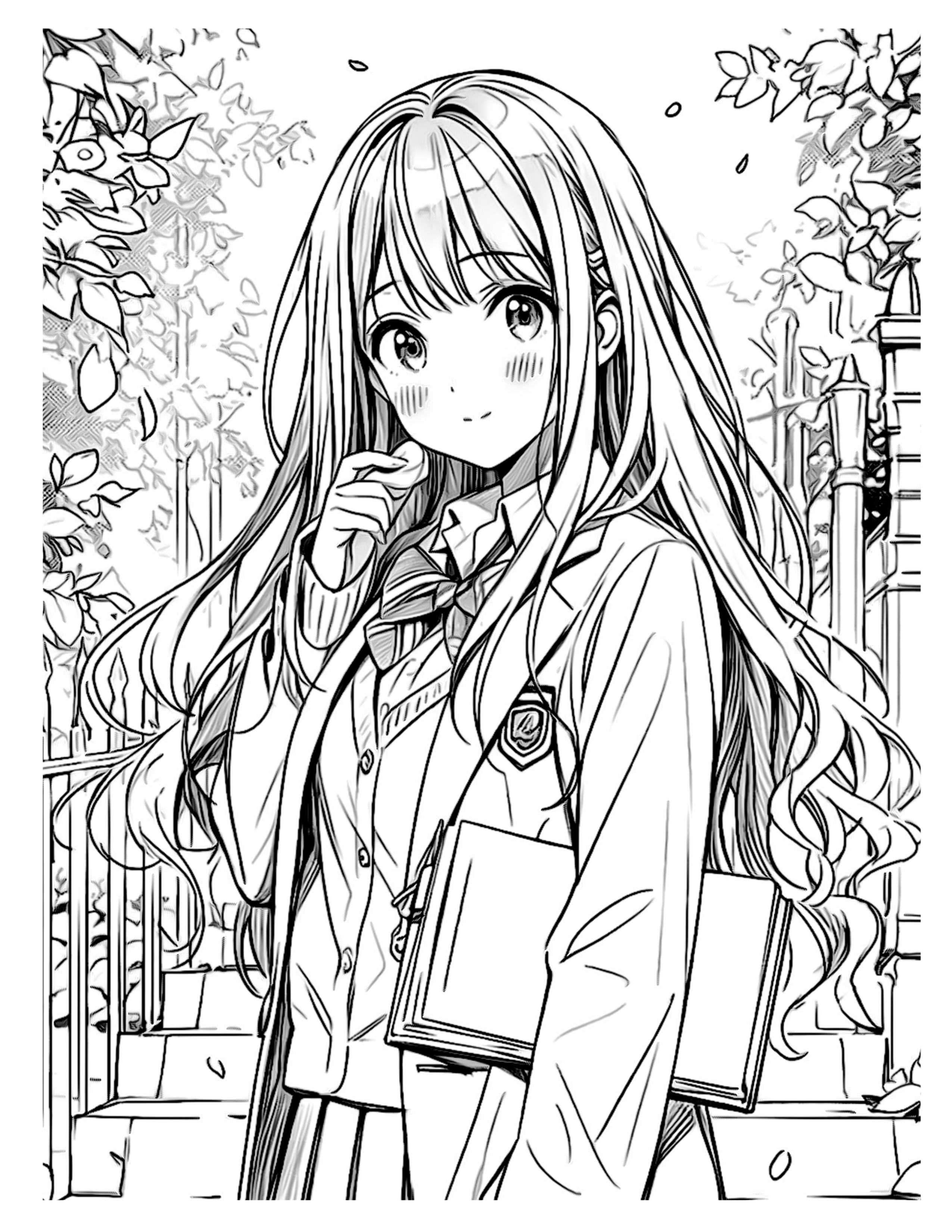 The Student's Coloring Odyssey in 2024 | Manga coloring book, Easy love