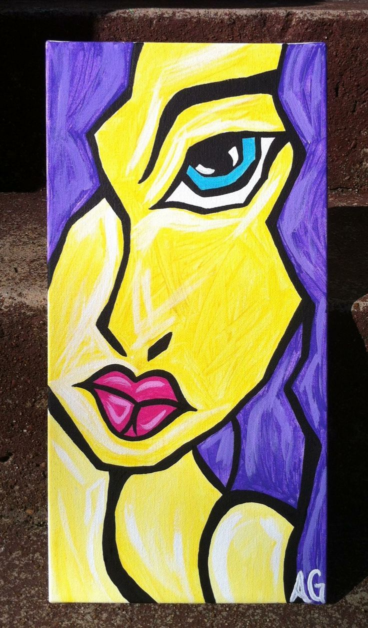 abstract faces painting