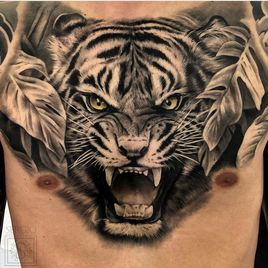 Tattoos For Men Sleeves Tattoosformen Chest Tattoo Tiger Leopard Tattoos Tiger Tattoo Design