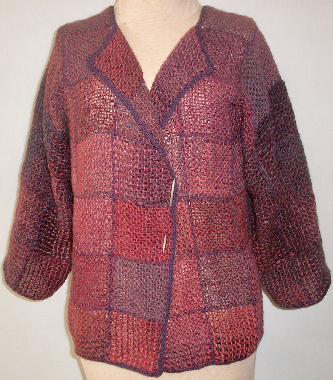 Pin Loom Weaving Cardigan