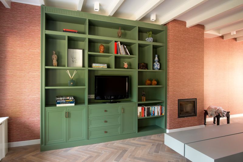 Wandkast groen handgemaakt | Keuken interieur, Interieur ...
