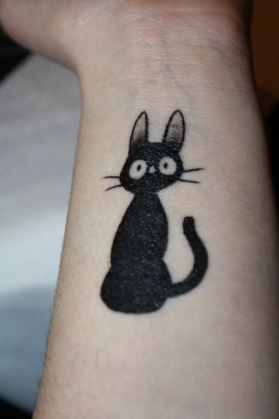 Tattoos Inspired By Hayao Miyazaki Nerd Tattoo Black Cat Tattoos Wrist Tattoos