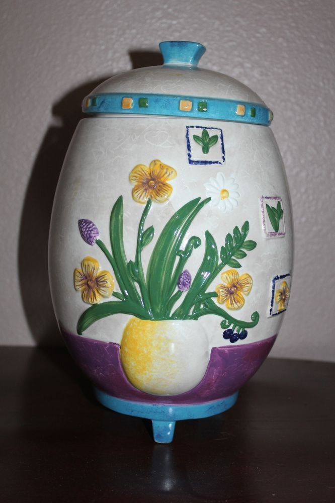 Sakura Casual Dining Oneida Floral Applique Sangita Cookie Jar ... Sakura Casual Dining Oneida Floral Applique Sangita Cookie Jar ...