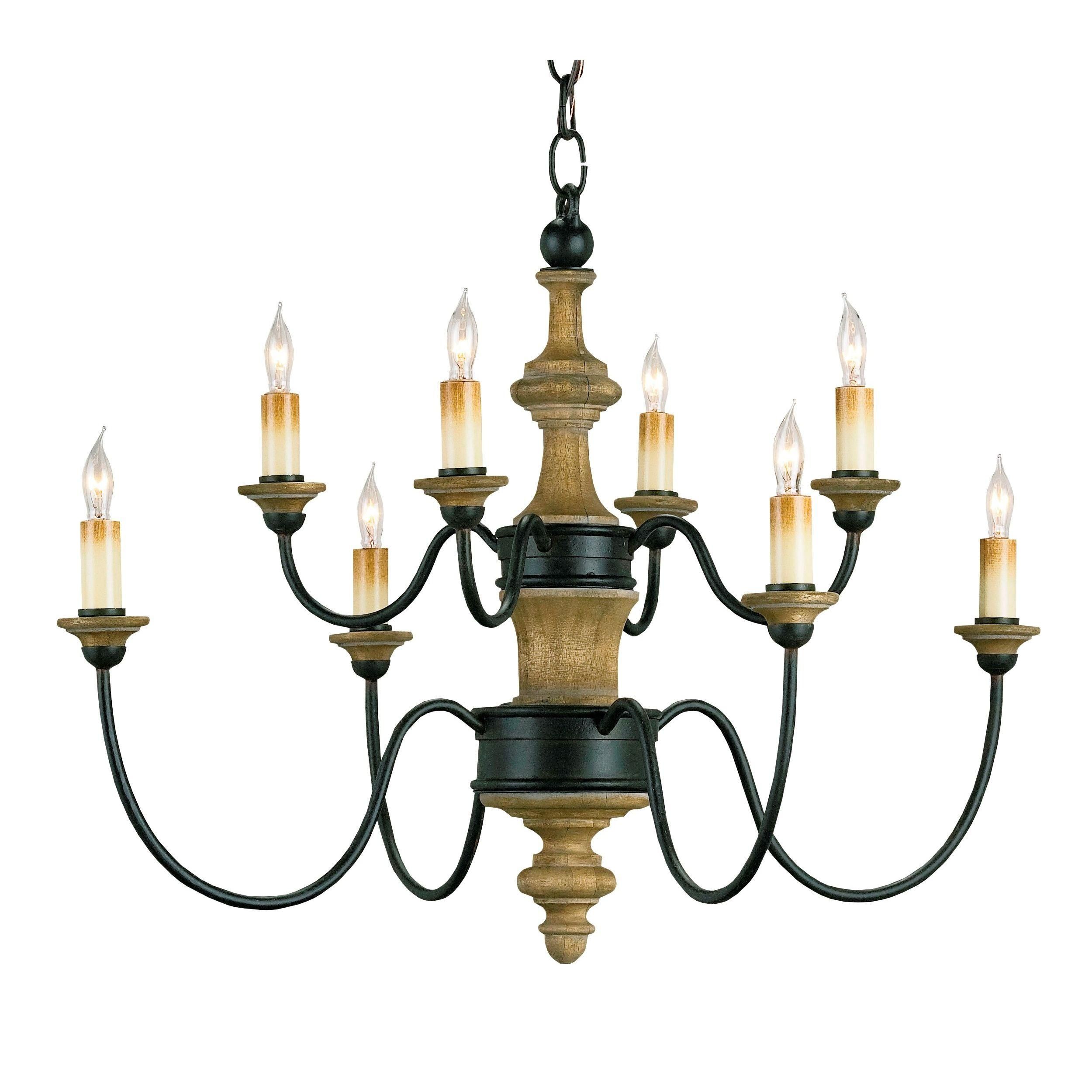 Wrought Iron And Wood Chandelier By Currey Company Kitchen Wrought Iron And Wood Chandelier By