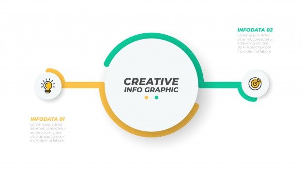 Two infographics element. Business concept with 2 options, steps or processes. data visualization. Vector illustration.