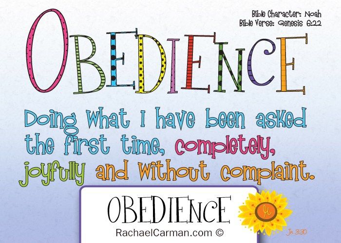 Character Quality Obedience Character qualities, Bible study for kids, Bible for kids