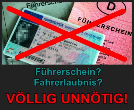 Äußerst wissenswert: Man braucht hierzulande weder einen Führerschein