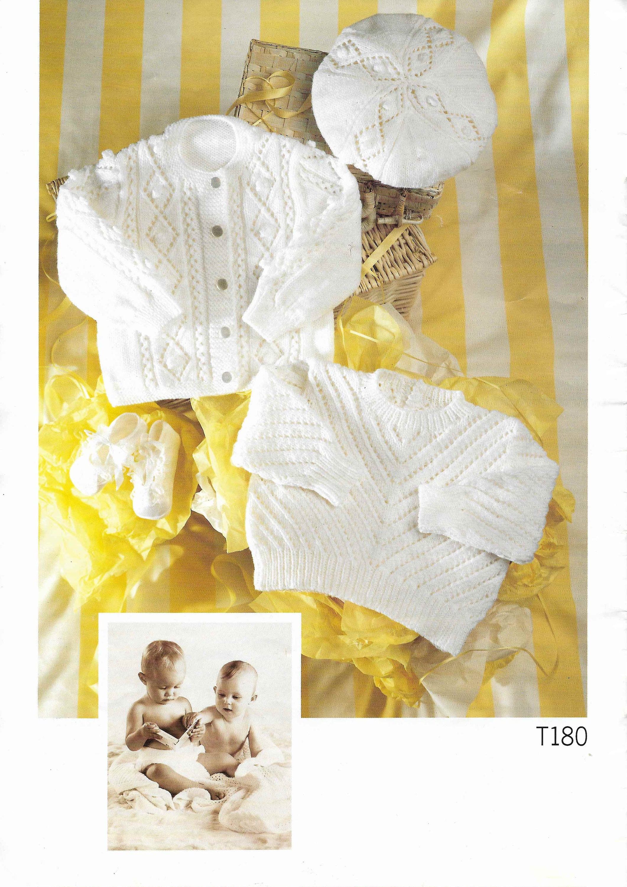 Newborn Baby Toddler Knitting Pattern Boy Girl Cardigan Dress Hat Beret Trouser Sweater Jumper DK 3 4 Ply 12-22 Pattern Instant Download