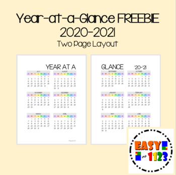 This 2020 2021 Calendar Has Weeks Starting On Sunday And Is A Two Page Layout For Teacher Binders If In 2020 Middle School Math Resources Teacher Calendar Page Layout 2021 calendar for sundays only