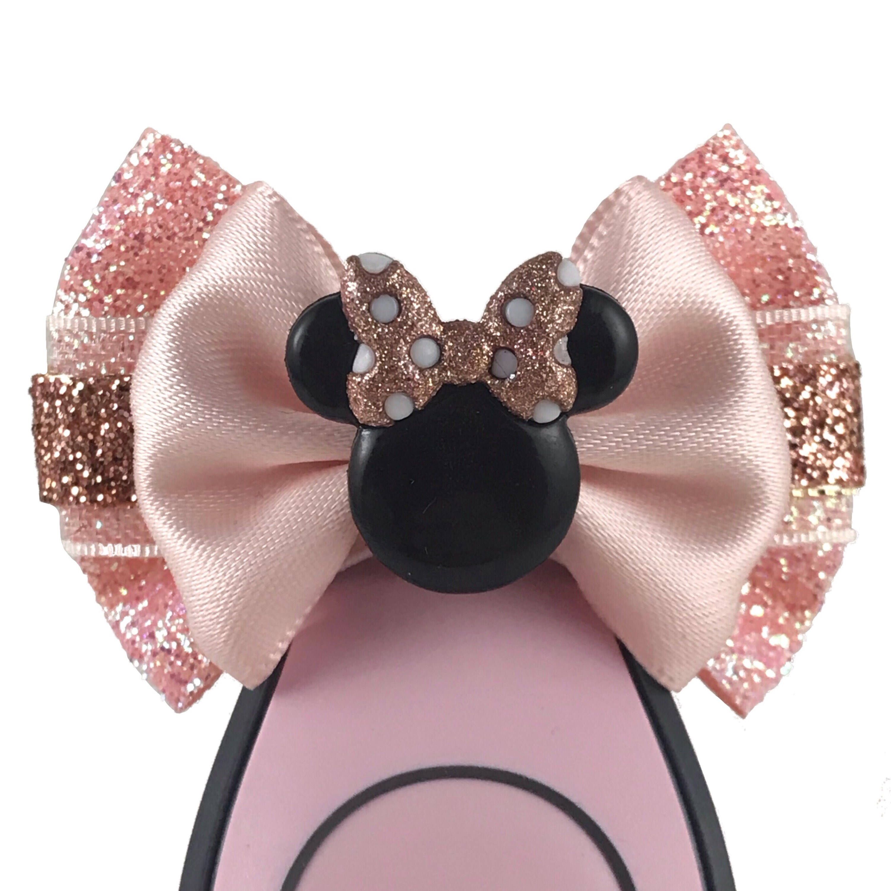 Clip Minnie Mouse bow in gold or silver
