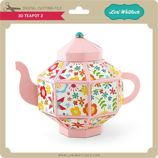 Download 3D Teapot 2 | Tea pots, Paper tea cups, Mad hatter tea party