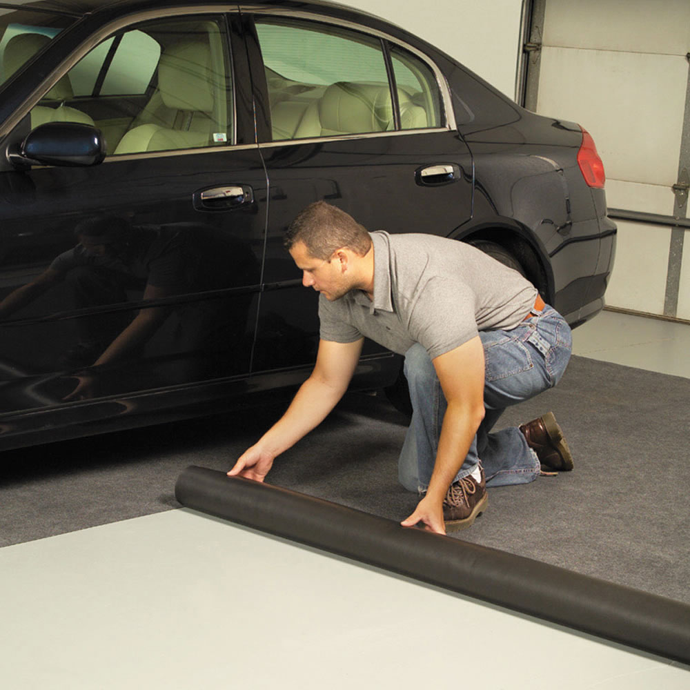 The Water Absorbing Garage Mat - Hammacher Schlemmer | Garage mats