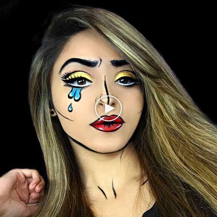 15 idées de maquillage extraordinaires pour Halloween Pop art makeup