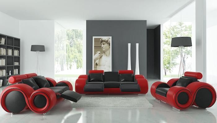 ▷ 1001 + Ideen zum Thema Welche Farbe passt zu grau? - wohnzimmer rot grau ▷ 1001 + Ideen zum Thema Welche Farbe passt zu grau? - wohnzimmer rot grau