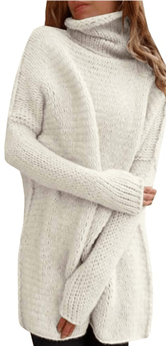 Women/'s Sweater Long Sleeve Knitted Winter Pullover Baggy Jumper Top Dresses