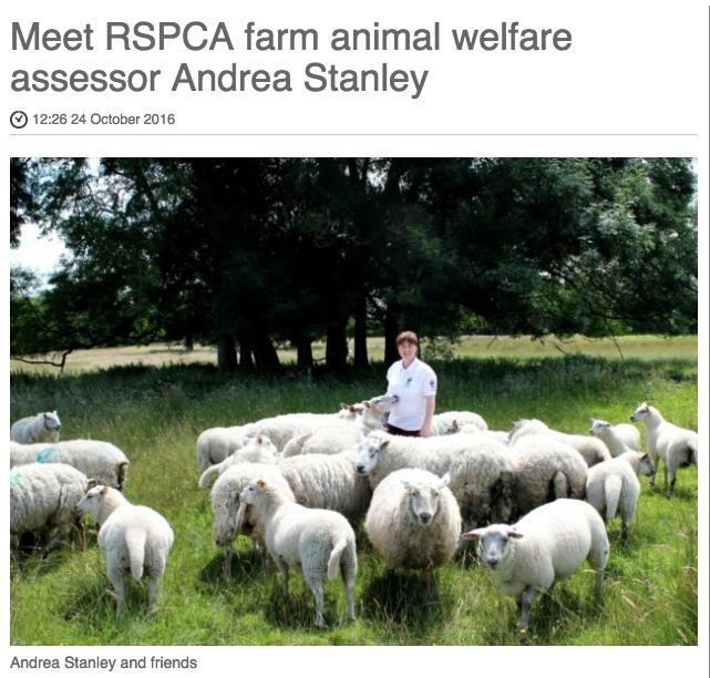 Meet RSPCA farm animal welfare assessor Andrea Stanley | Farm animals, Animal welfare, Animals