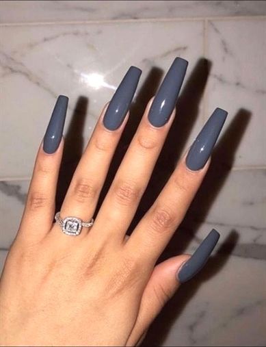 Have A Look At Our Coffin Acrylic Nail Ideas With Different Colors