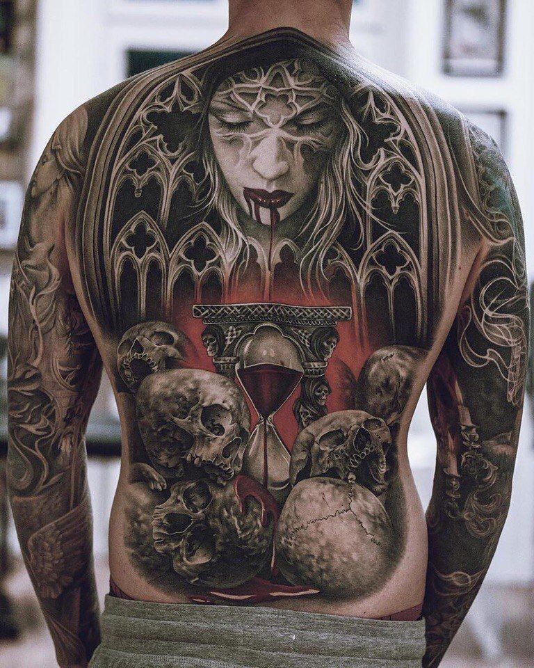 How To Take Care Of Your New Tattoo Chest Piece Tattoos Traditional Chest Tattoo