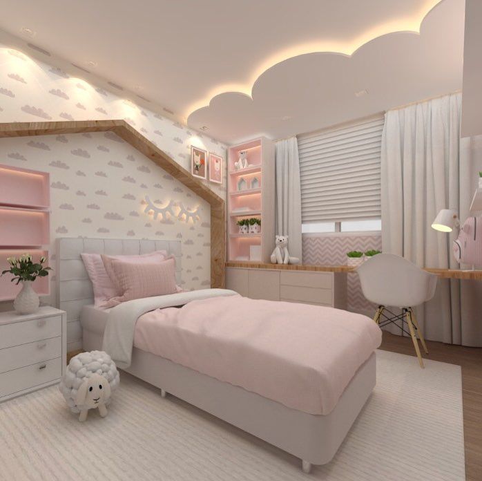 Quarto de menina: 73 inspirações para decorar com encanto