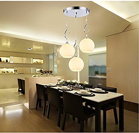 Lampadario in vetro moderno minimalista luci ristorante lampada ... Lampada soggiorno moderno