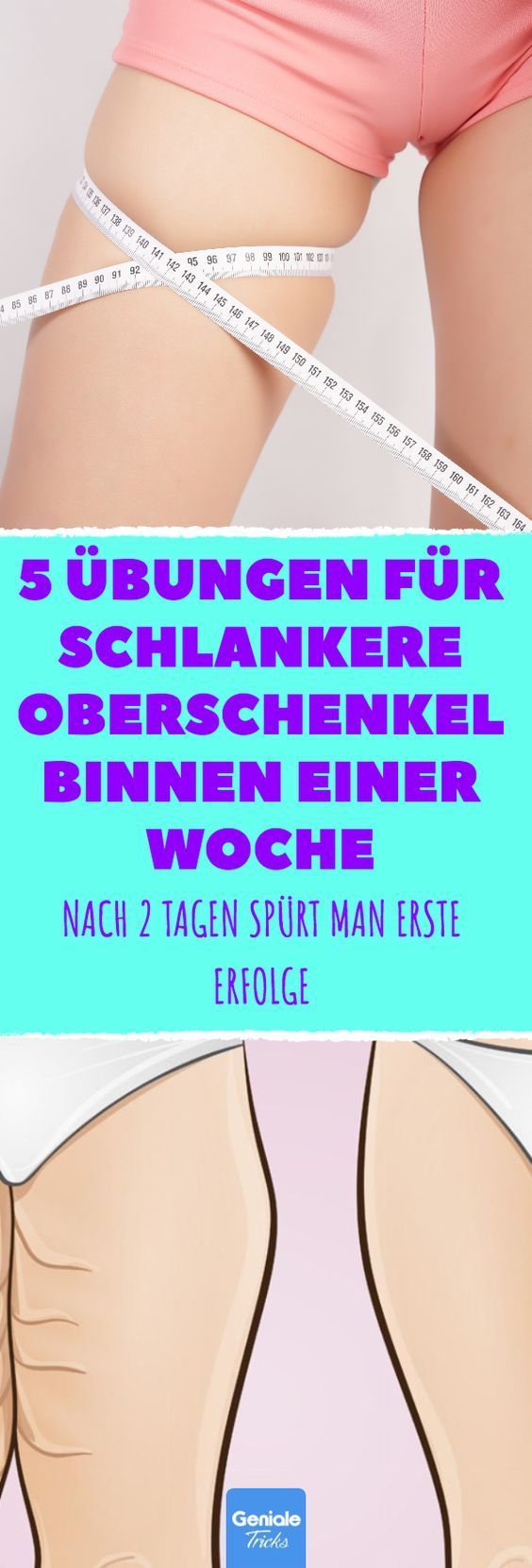 5 Übungen für schlankere Oberschenkel in einer Woche. #training #oberschenkel ... - #einer #für #Obe...