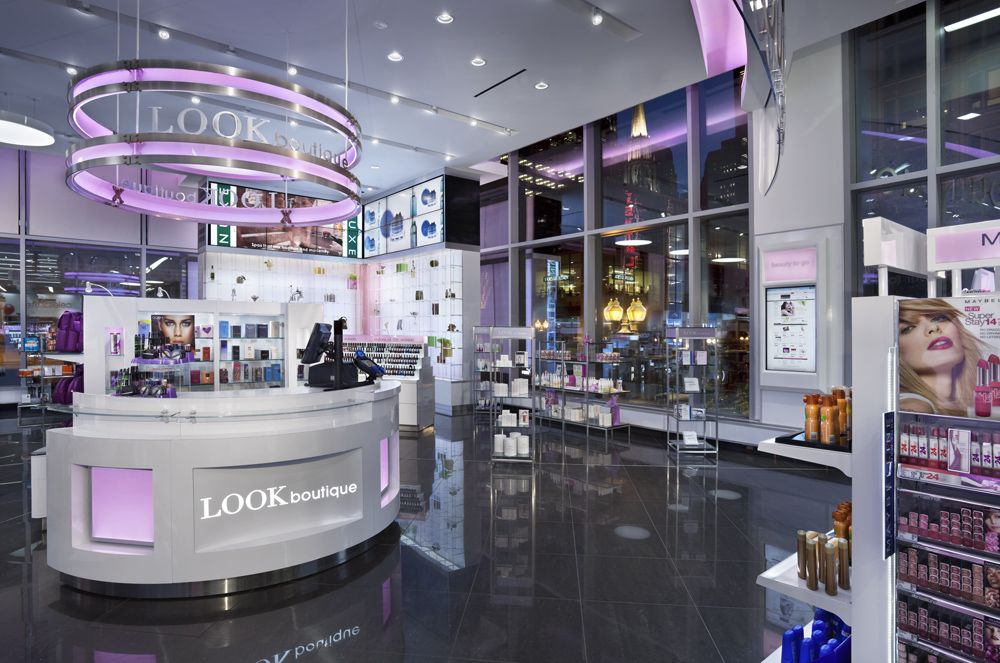 Cosmetics Section of the Walgreens flagship Store on State