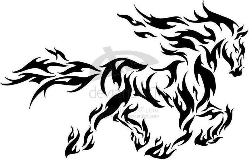 pics Chinese Fire Horse Tattoo fire horse horse tattoo