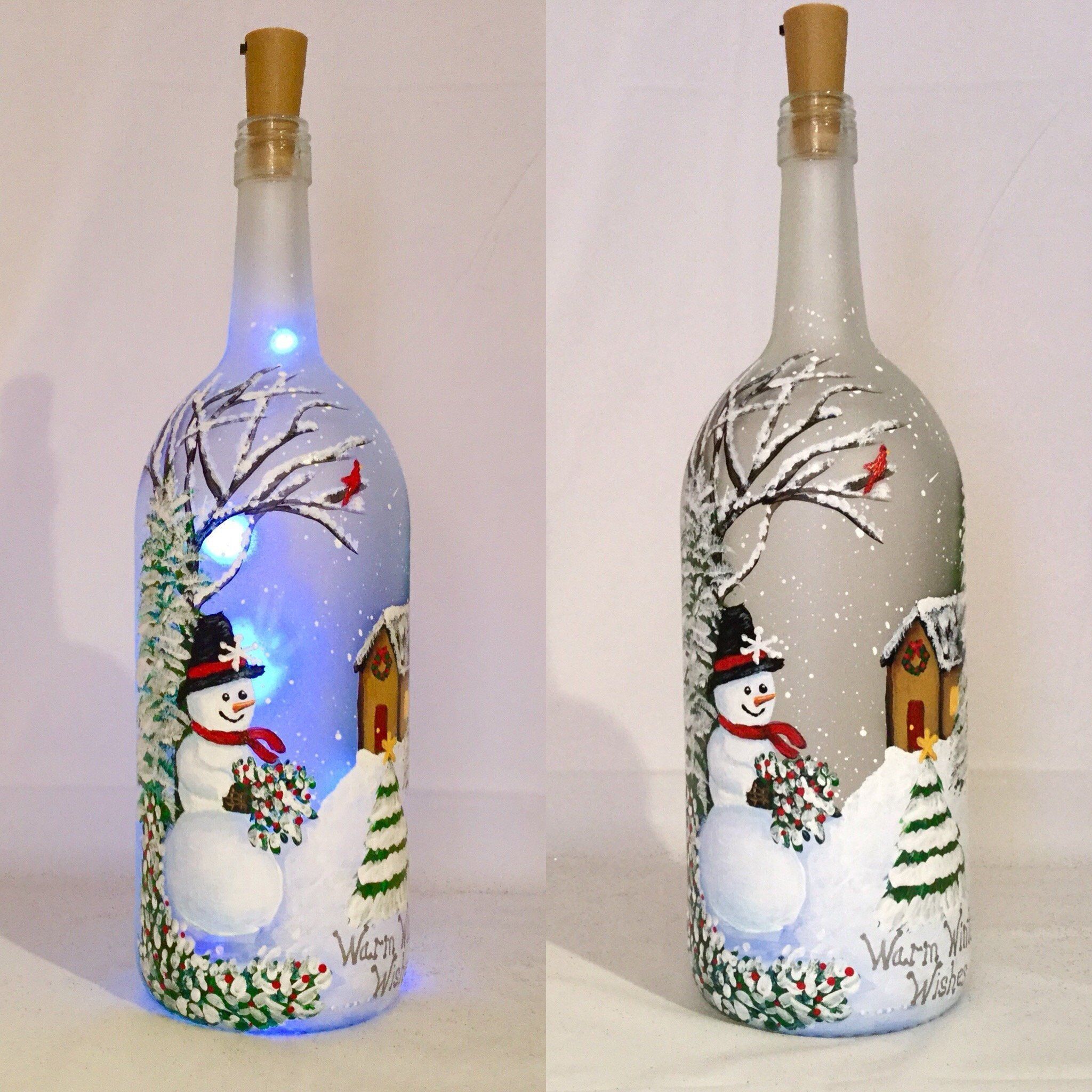 pin by yasemin kurt on christmas crafting decorations christmas wine bottles christmas lights bottle bottle crafts