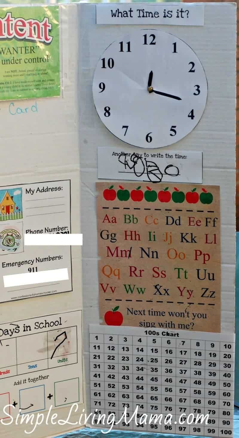 Our Homeschool Morning Basket and Morning Board